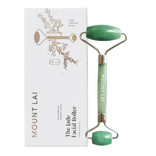 Mount Lai - The De-Puffing Jade Roller for Face | Jade Roller Massage Face Sculptor to De-Puff, Soothe, and Reveal Radiant Skin | Best Face Sculpting Tool for Women | Authentic Jade Facial Roller