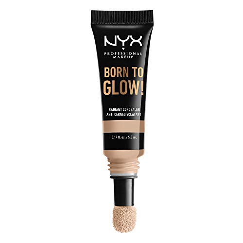 NYX PROFESSIONAL MAKEUP Born To Glow Radiant Concealer, Medium Coverage - Alabaster