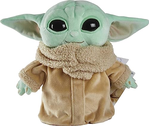 Mattel Star Wars Grogu Plush 8-inch Character Figure from Star Wars The Mandalorian, Soft Doll in Classic Look