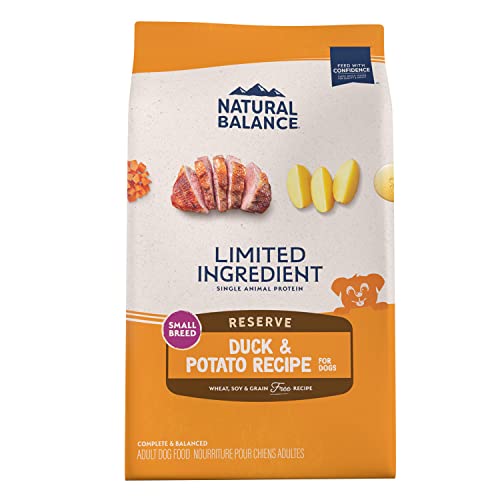 Natural Balance Limited Ingredient Small-Breed Adult Grain-Free Dry Dog Food, Reserve Duck & Potato Recipe, 12 Pound (Pack of 1)