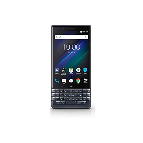 BlackBerry KEY2 LE (Lite) Dual-SIM (64GB, BBE100-4, QWERTY Keypad) (GSM Only, No CDMA) Factory Unlocked 4G Smartphone (Slate_Space Blue) - International Version