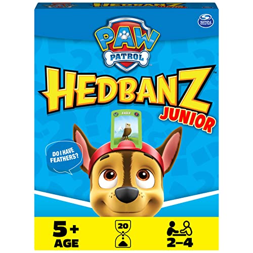 Spin Master Games Hedbanz Junior PAW Patrol, Picture Guessing Board Game, for Families and Kids Ages 5 and up