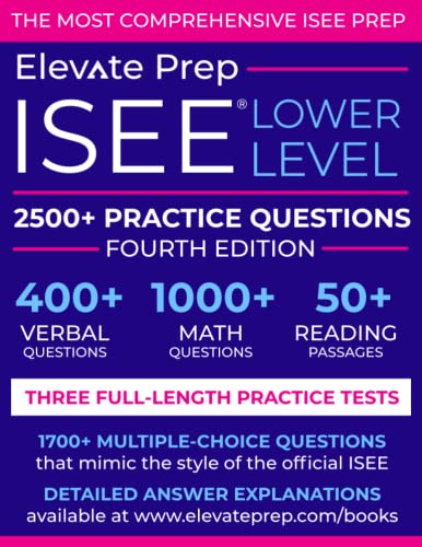 ISEE Lower Level: 2500+ Practice Questions