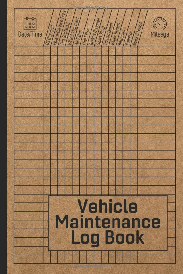 Vehicle Maintenance Log Book: Car Repair Journal _ Automotive Service Record Book _ Oil Change Logbook _ Auto Expense Diary _ Engine Autolog _ Automobile, Truck Or Motorcycle Owner Gift Notebook