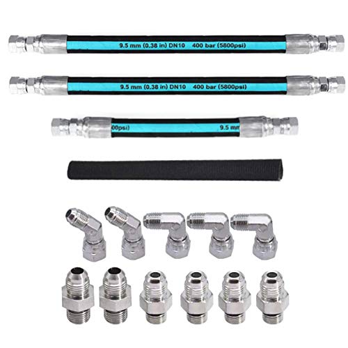 High Pressure Oil Pump HPOP Hoses Lines Kit and cross line pipe for 1999-2003 Ford 7.3L Powerstroke