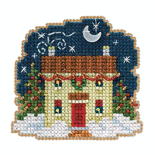 Christmas Eve Beaded Counted Cross Stitch Ornament Kit Mill Hill 2020 Winter Holiday MH182031