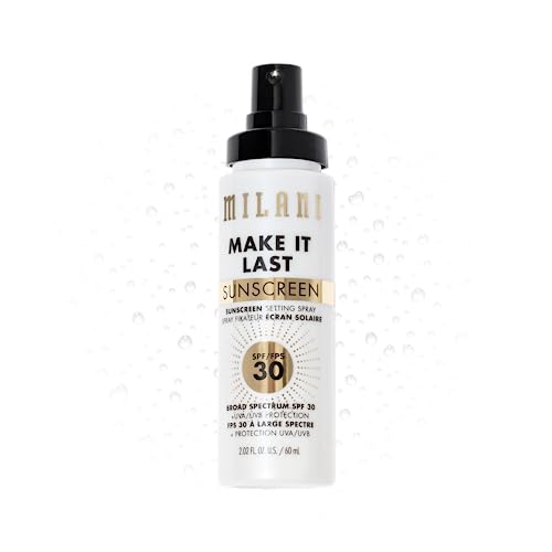 Milani Make It Last Sunscreen - Sunscreen Setting Spray with SPF 30 - Makeup Primer and Setting Spray with SPF30 Sunscreen, Long Lasting Makeup Finishing Spray