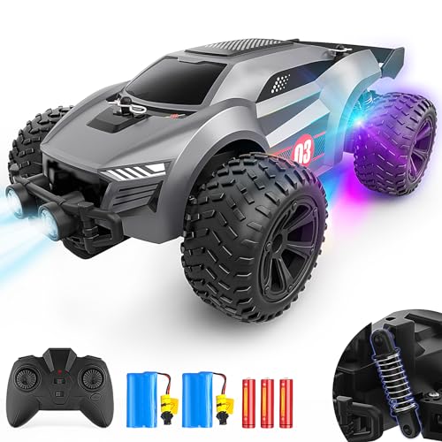 EpochAir Remote Control Car - 20km_h High Speed RC Cars Off Road, 2x1000mAh Rechargeable Battery, Toy Car Gift for 3 4 5 6 7 8 Year Old Boys Girl Kid