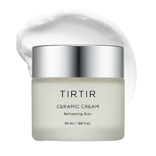 TIRTIR Natural Ceramide Cream Moisturizer for Hydrated, Glowing Skin - Shea Butter, Centella Asiatica Extract - Nourishing, Ideal for Dry Skin (50ml _ 1.69 fl.oz.)