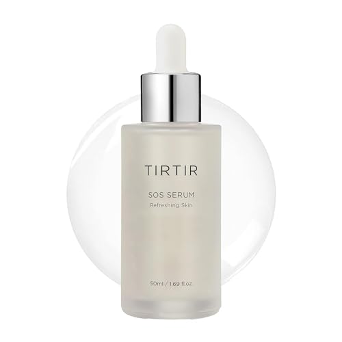 TIRTIR SOS Serum - Radiant Glow Boosting Face Serum - Plumping, Anti Aging, Hydrating - Visibly Smooth and Glowy Skin - Fragrance Free Serum for All Skin Types, 1.69 fl.oz.