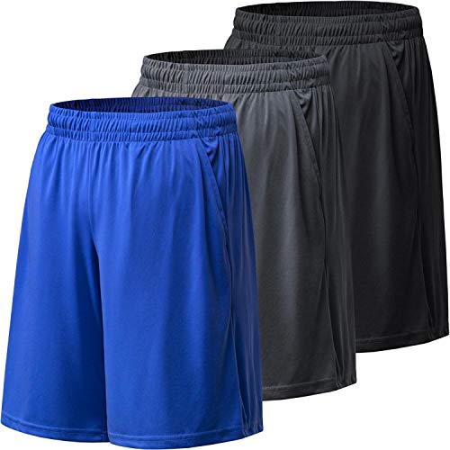 BALENNZ Athletic Shorts for Men with Pockets and Elastic Waistband Quick Dry Activewear