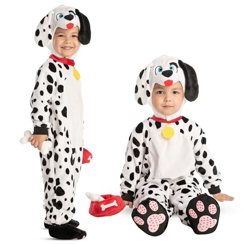 Spooktacular Creations Baby Dalmatian Puppy Costume for Infant Toddler Kids Dog Costume Halloween Trick or Treat Party (18-24 months)