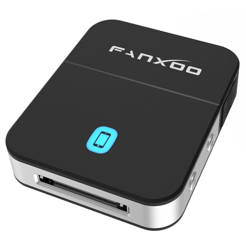 Fanxoo DockPro 30 pin Bluetooth 5.0 Adapter for Bose Sounddock 30 pin to Lightning Bluetooth Adapter Compatible for iPhone iPod Docking Station