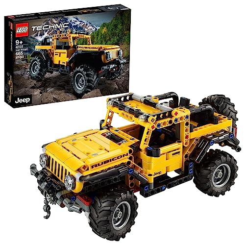 LEGO Technic Jeep Wrangler 4x4 Toy Car 42122 Model Building Kit - All Terrain Off Roader SUV Set, Authentic and Functional Design, STEM Birthday Gift Idea for Kids, Boys, and Girls Ages 9+