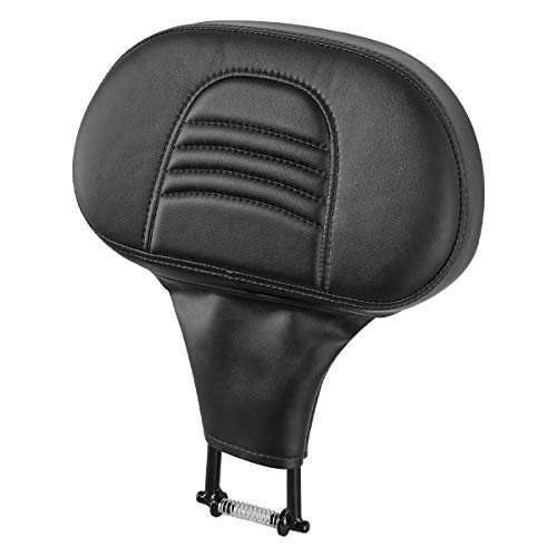 XFMT-moto-part Detachable Quick Release Adjustable Plug-in Driver Rider Backrest Pad For Harley Davidson Touring Road King CVO 2009-2020, Black #4, RP520701