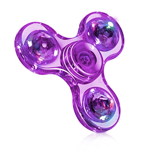 FIGROL LED Light Fidget Spinner, Light Fidget Finger Toy Hand Spinner -Stress Reduction and Anxiety Relief Hand Spinner for Children