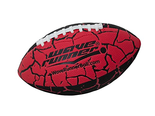 Wave Runner Grip It Waterproof Junior Size Football, 9.25 Size, Durable & Double Laced, Perfect for Beach Accessories, Kids Games, Pool Toys, Outdoor Games, All-Weather Indoor & Outdoor Play