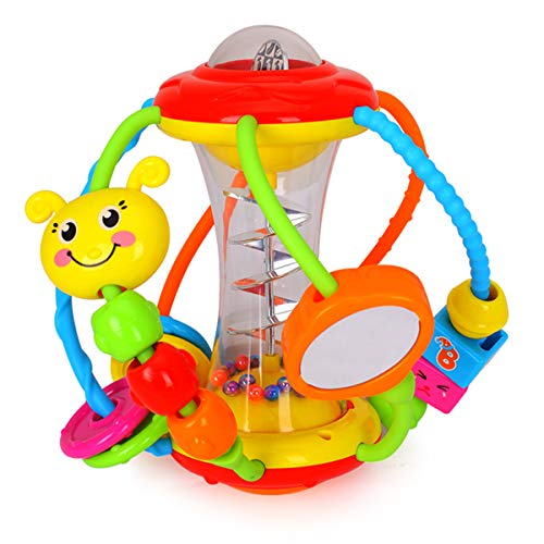 HOLA Baby Toys 6-12 Months Baby Toys 0-6 Months, Baby Rattle Toys Activity Ball Infant Toys 6 Month Old Baby Toys 3-6 Months 6 to 12 Months, Shaker Grab Spin Crawling Baby Toys for 3, 6, 9, 12 Months