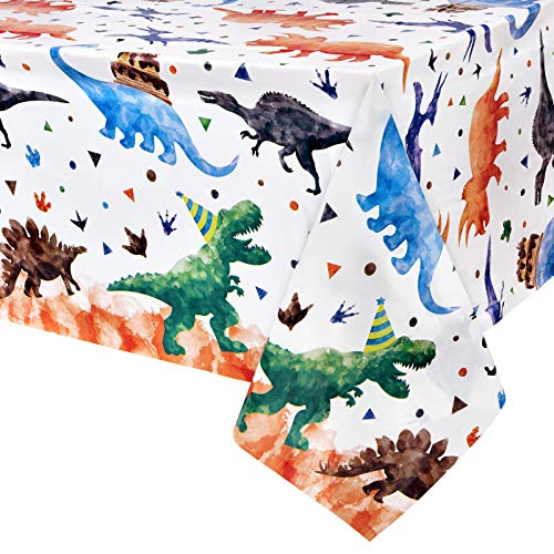 Watercolor Dinosaur Party Tablecloth - 1 Pack 54