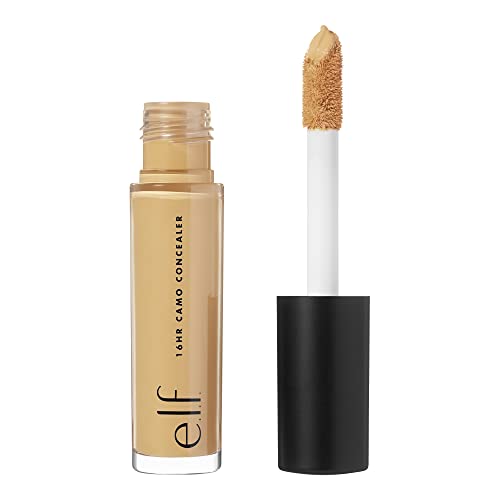 e.l.f. 16HR Camo Concealer, hoch pigmentiert, mit intensiver Deckkraft, mattes Finish, vegan & tierversuchsfrei, Deep Caramel, 6ml