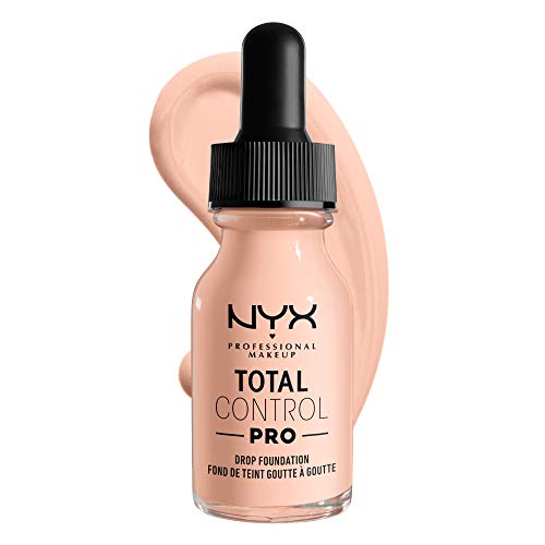 NYX PROFESSIONAL MAKEUP Total Control Pro Drop Foundation, Skin-True Buildable Coverage - Light Porcelain