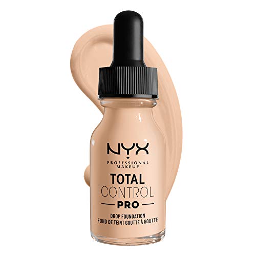 NYX PROFESSIONAL MAKEUP Total Control Pro Drop Foundation, Skin-True Buildable Coverage - Light Ivory