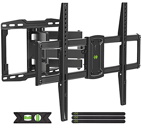 USX Mount UL Listed Full Motion TV Wall Mount for Most 37-86 inch TV, Swivel and Tilt Mount with Dual Articulating Arms Up to 132lbs, VESA 600x400mm, 16" Wood Studs, XML019