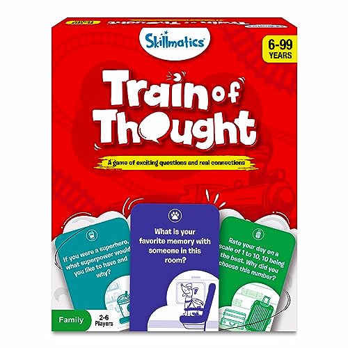 Skillmatics Card Game - Train of Thought, Fun for Family Game Night, Educational Toys, Travel Games for Kids, Teens and Adults, Gifts for Boys and Girls Ages 6, 7, 8, 9 and Up