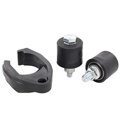 XtremeAmazing Black Chain Guide Slider Roller Set Kit Compatible with Yamaha YFZ450 2004-2013 5TG-22151-00-00