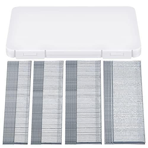 2000 Pieces 18Ga Brad Nails Galvanized Finish Nail Galvanized Brad Nails 5_8 Inch-500, 3_4 Inch-500, 1 Inch-500, 1-1_4 Inch-500 with Storage Box for Repairing Molding Cabinetry Building Assembly