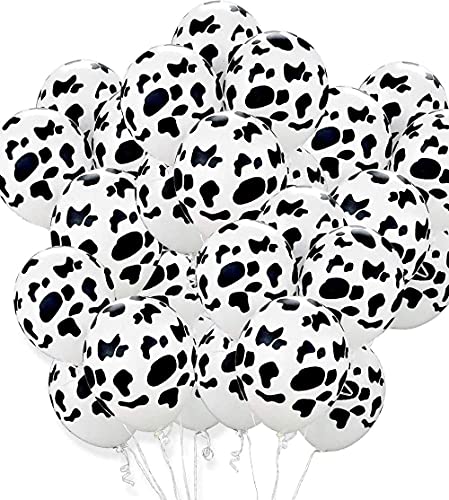 25 PCS Cow Balloons Funny Cow Print Balloons For Children