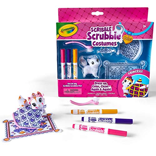 Crayola Scribble Scrubbie Pets Princess Playset, Kids Toys, Gift for Girls & Boys