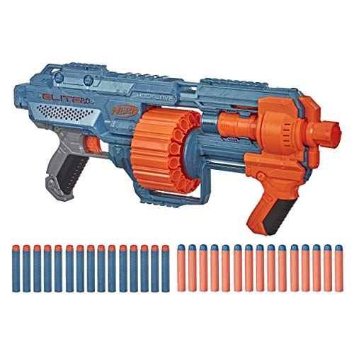 NERF Elite 2.0 Shockwave RD-15 Blaster, 30 Darts, 15-Dart Rotating Drum - Outdoor Toy for Kids 8+ Boys & Girls