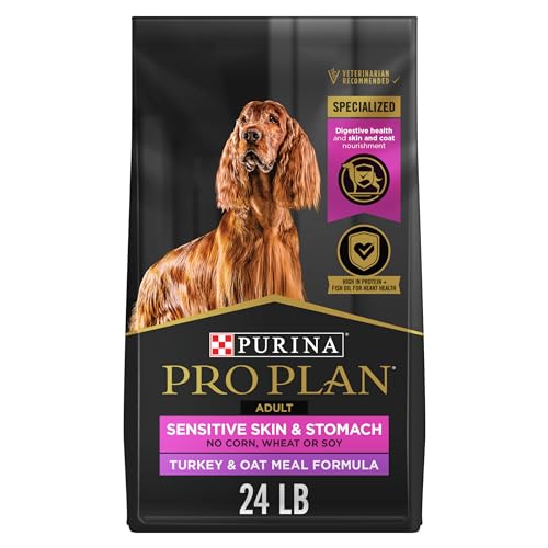 Purina Pro Plan Sensitive Skin and Stomach Wet Dog Food Pate Turkey and Oat Meal Entree - 24 lb. Bag