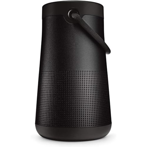 Bose SoundLink Revolve+ (Series II) Bluetooth Speaker, Portable Speaker with Microphone, Wireless Water Resistant Travel Speaker with 360 Degree Sound, Long Lasting Battery and Handle, Black