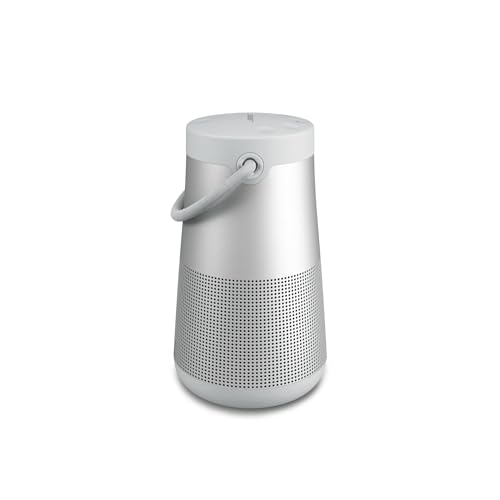 Bose SoundLink Revolve+ (Series II) Bluetooth Speaker, Portable Speaker with Microphone, Wireless Water Resistant Travel Speaker with 360 Degree Sound, Long Lasting Battery and Handle, Silver