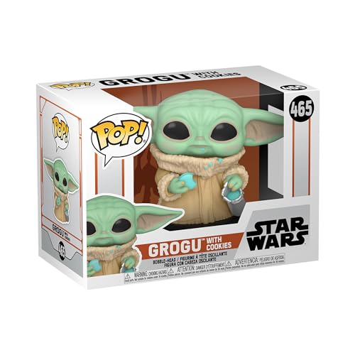 Funko POP! Star Wars: The Mandalorian - Grogu (The Child, Baby Yoda) with Cookie - Collectible Vinyl Figure - Gift Idea - Official Merchandise - for Kids & Adults - TV Fans