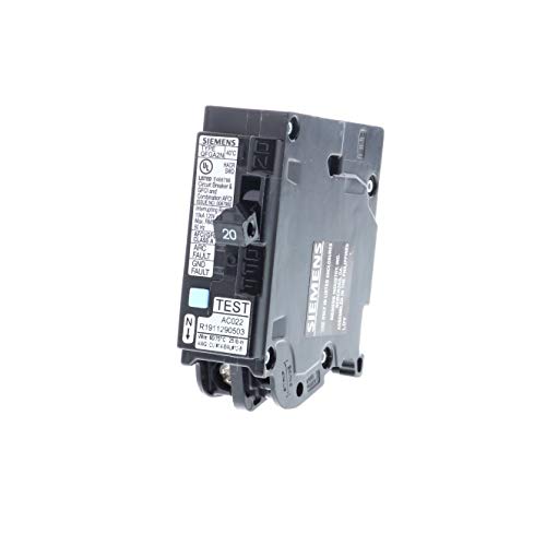 20 Amp 1-Pole Dual Function (CAFCI_GFCI) Plug-On Neutral Circuit Breaker