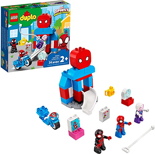 LEGO DUPLO Marvel Spider-Man Headquarters 10940 Spidey and His Amazing Friends TV Show Building Toy for Kids; New 2021 (36 Pieces)