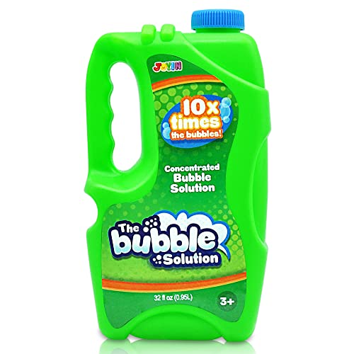 JOYIN 32 oz Concentrated Bubble Solution (Green) for Kids, Boys and Girls Summer Game, Party Favors, Summer Outdoor Fun, Pretend-Play Toys, Educational Toys, and School Classroom Prizes