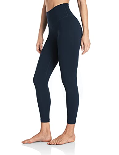 HeyNuts Essential 7_8 Leggings High Waisted Yoga Pants for Women, Soft Workout Pants Compression Leggings with Inner Pockets True Navy_25