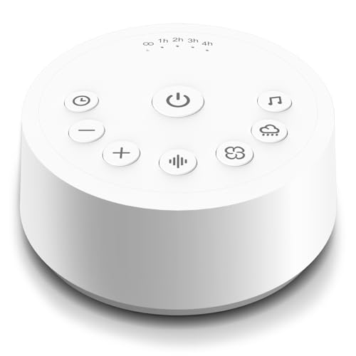 Color Noise Sound Machines Sleep White Noise Machine with 25 Soothing Sounds 32 Volume Levels 5 Timers and 4 Sound Categories and Memory Function for Kids Adults and Home