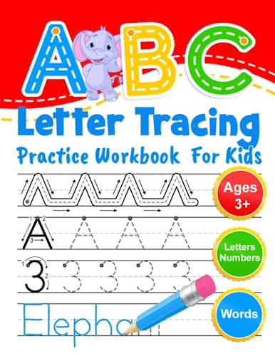 ABC Letter Tracing Practice Workbook for Kids: Learning To Write Alphabet, Numbers and Line Tracing. Handwriting Activity Book For Preschoolers, Kindergartens.