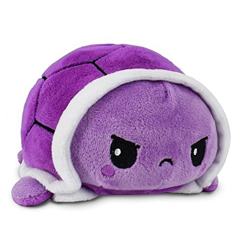 TeeTurtle - The Original Reversible Turtle Plushie - Punk - Cute Sensory Fidget Stuffed Animals That Show Your Mood 3.5 inch