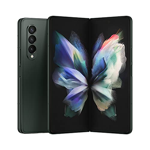 SAMSUNG Galaxy Z Fold 3 5G Cell Phone, Factory Unlocked 2-in-1 Android Smartphone Tablet, 256GB, 120Hz, Foldable Dual Screen, Under Display Camera, US Version, Phantom Green