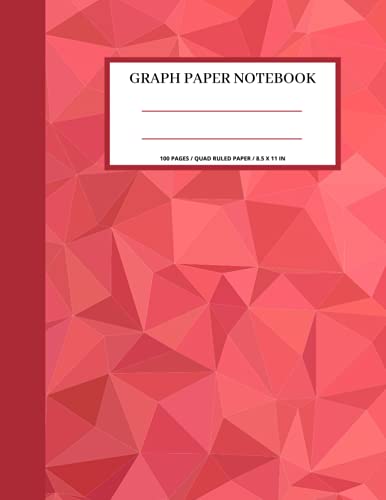 GRAPH PAPER NOTEBOOK: Grid Composition Notebook for Math, Science and Engineering Students, Quad Ruled, 100 Pages Large 8.5 x 11 inches (Grid Notebooks)