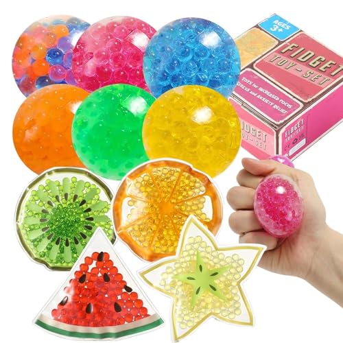 Sensory Toy, Fidget Stress Balls Toys for Autism_ Anxiety Relief for Adults, (Balls)