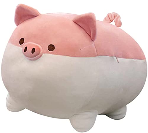 Auspicious beginning Stuffed Animal Pig Toy Anime Kawaii Plush Pig Soft Pillow, Plush Toy Gifts for Boys Girls (Pink, 11.8")