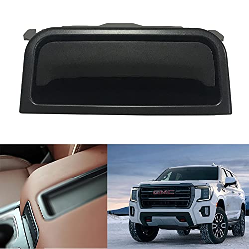 Black Center Console Armrest Latch Handle Compatible with Chevrolet Silverado Suburban Tahoe GMC Sierra Yukon Replacement Number 22792217