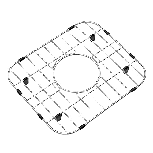 YAQUN Sink Protectors for Kitchen Sink13 3_16"x11 9_16", Sink Protector Grid Stainless Steel,Kitchen Sink Grid, Centered Drain